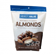 Member's Value Milk Chocolate Covered Almonds 1.3kg 